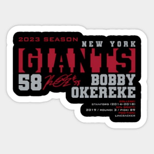 Okereke - Giants - 2023 Sticker